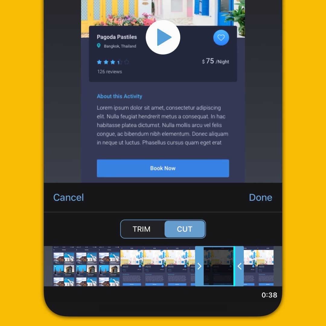 android cut trim video