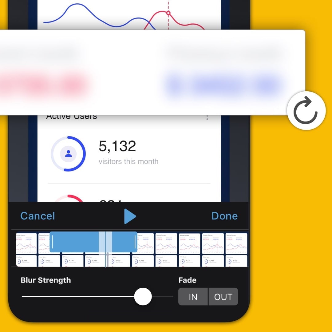 android blur video
