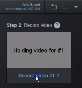 Launch the recorder for scripted video