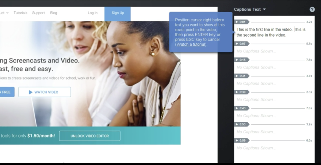 Automating Captions with Speech to Text